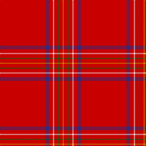 R/150 DB12 R12 W4 R12 G4 R12 DY/4 tartan Tartan detail