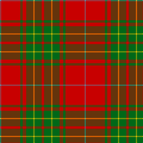 B/4 R64 G8 R12 G24 Y4 G24 R/8 tartan Tartan detail
