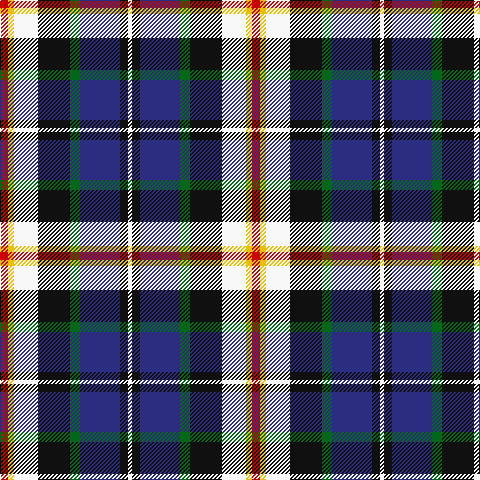 R/8 Y6 W24 K32 G10 DB40 K8 W/4 tartan Tartan detail