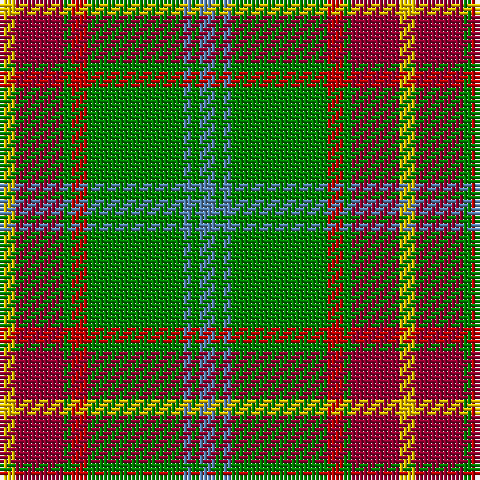 Y/4 DR12 G2 R4 G24 B2 G2 B/4 tartan Tartan detail