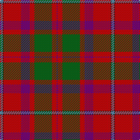 B/5 K1 R30 P15 R8 G30 R8 P/2 tartan Tartan detail