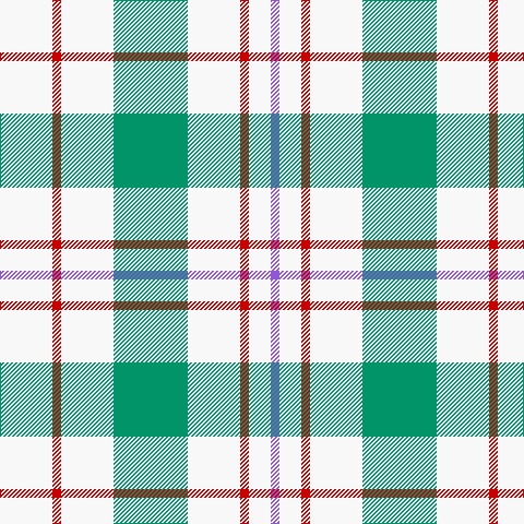 P/8 W20 R8 W48 B68 W48 R8 W/48 tartan Tartan detail