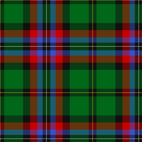Y/2 K12 G64 K24 R24 B18 K12 LN/2 tartan Tartan detail