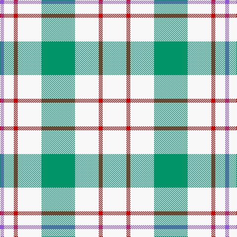 P/8 W20 R8 W48 B68 W48 R8 W/48 tartan Tartan detail