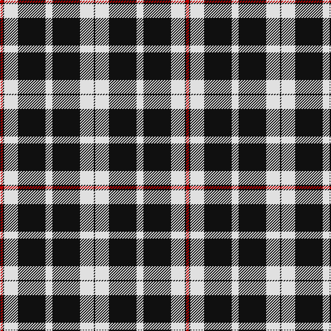 R/4 K2 LN20 K40 LN10 K40 LN20 K/2 tartan Tartan detail