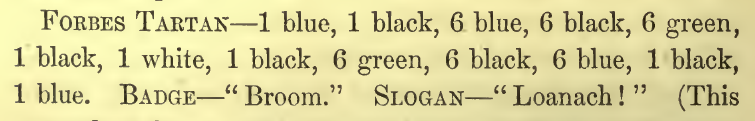 Stuart-Forbes of Fettercairn and Pitsligo: the source's printed listing, scanned