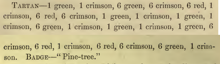 MacNab of Arthurston: the source's printed listing, scanned