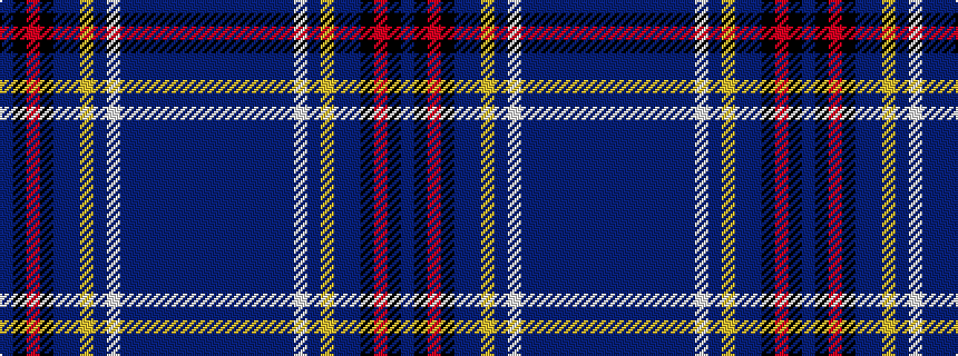 idealised woven sample of pattern BBBBBBBWBYBBKRKB