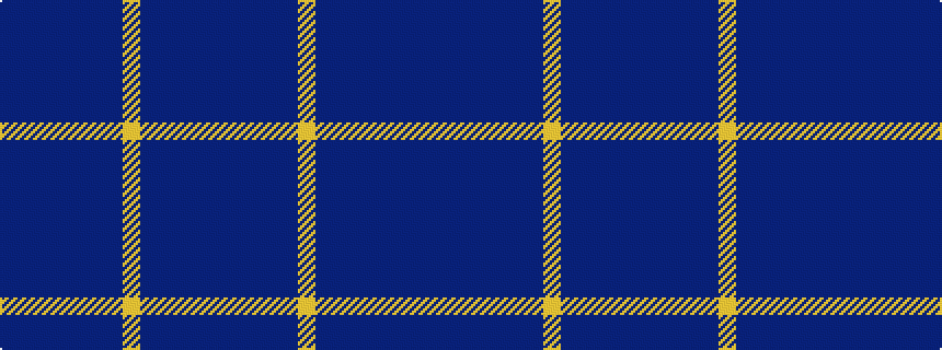 idealised woven sample of pattern BBBBBBBYBBBBB