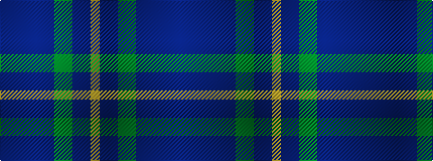 idealised woven sample of pattern BBBBBBGGBBY