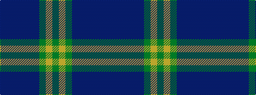 idealised woven sample of pattern BBBBBBGYG