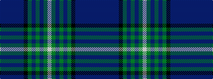 idealised woven sample of pattern BBBBBBKGBGBGW
