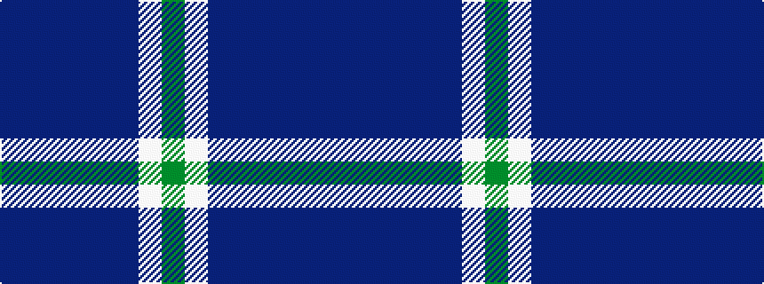 idealised woven sample of pattern BBBBBBWG