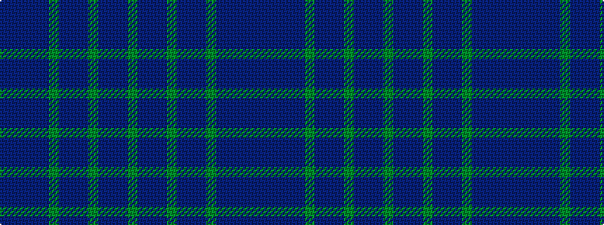 idealised woven sample of pattern BBBBBGBBBGBBBG