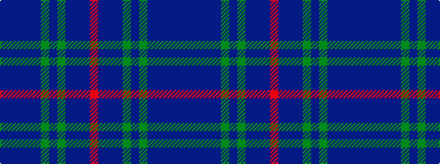 idealised woven sample of pattern BBBBBGBGBBBR