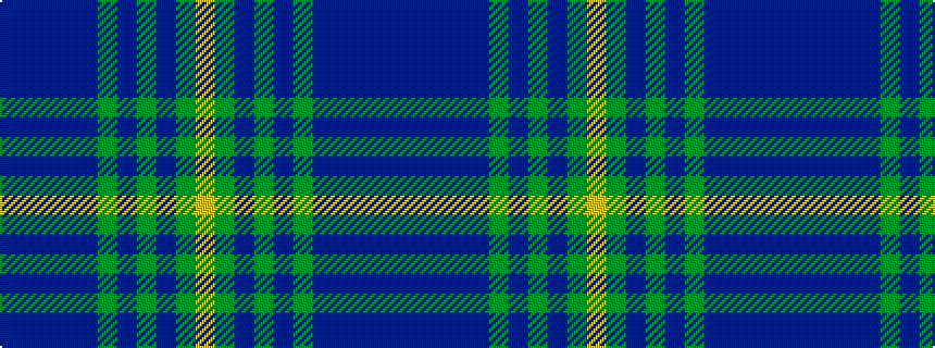 idealised woven sample of pattern BBBBBGBGBGY