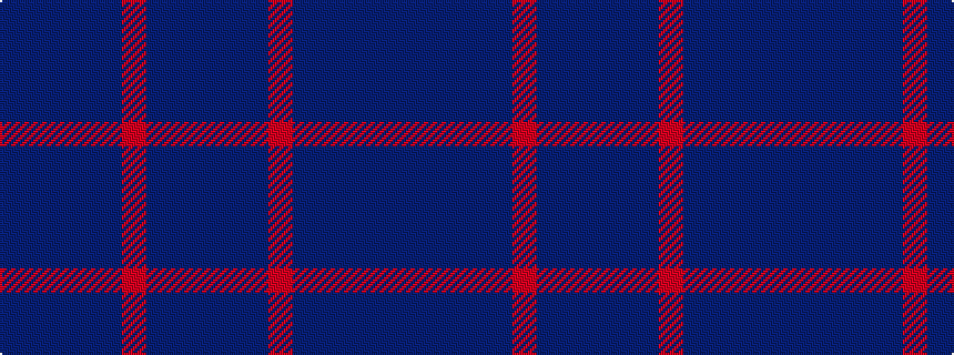 idealised woven sample of pattern BBBBBRBBB