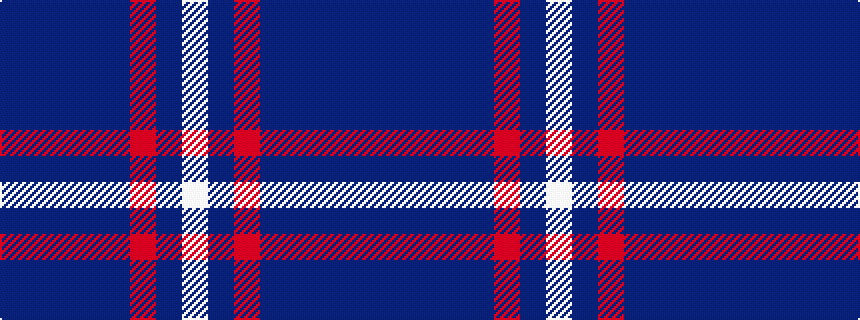 idealised woven sample of pattern BBBBBRBW