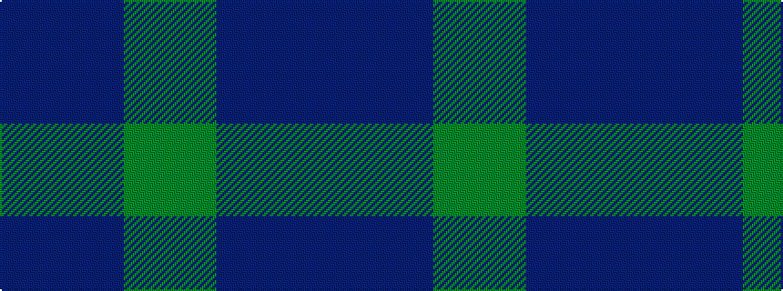 idealised woven sample of pattern BBBBGG