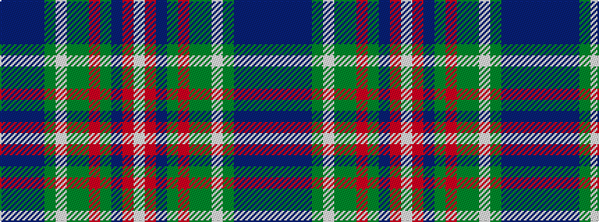 idealised woven sample of pattern BBBBGWGGRGBRW