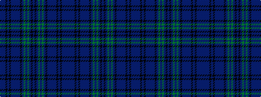 idealised woven sample of pattern BBBBKBKBBBBBKBGBGBKBKBGBGBKBBBBBKBKBBB