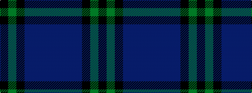 idealised woven sample of pattern BBBBKGK