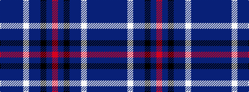 idealised woven sample of pattern BBBBWBBKBR