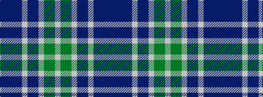 idealised woven sample of pattern BBBBWBBWGGW