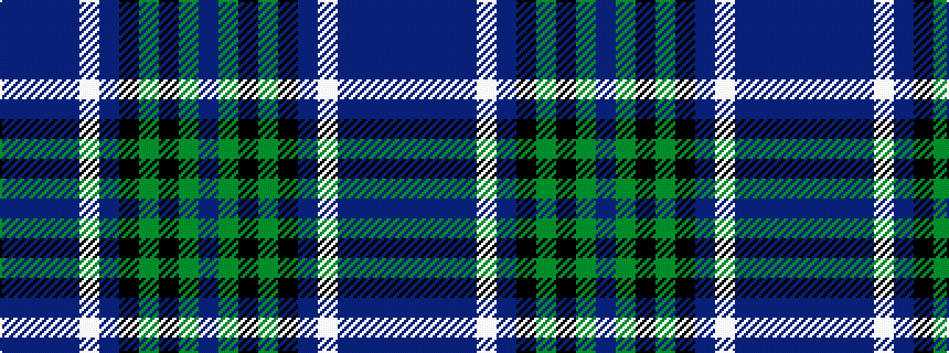 idealised woven sample of pattern BBBBWBKGKGB