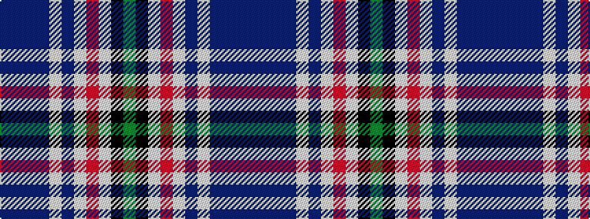 idealised woven sample of pattern BBBBWBWRWKG