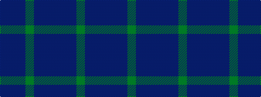 idealised woven sample of pattern BBBGBBB