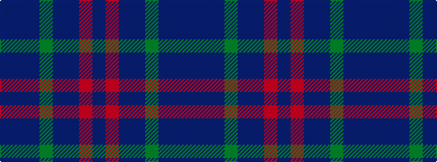 idealised woven sample of pattern BBBGBBRB