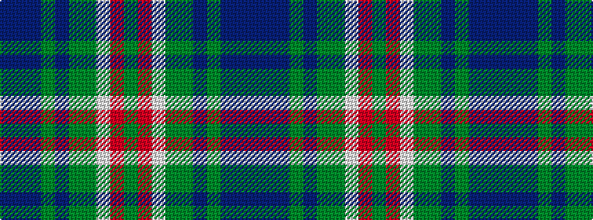 idealised woven sample of pattern BBBGBGGWRG