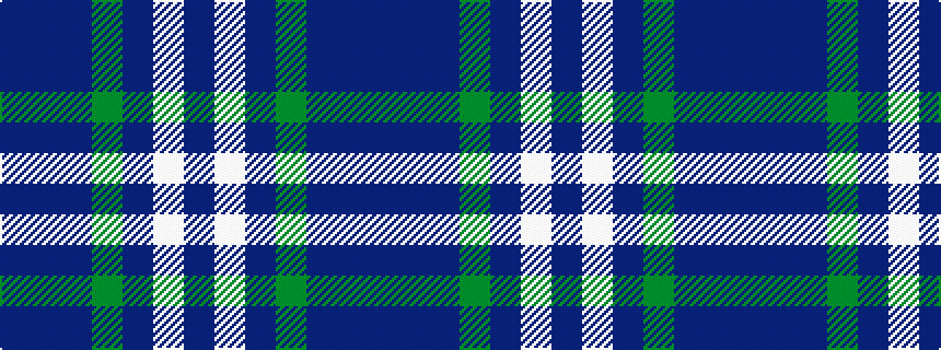 idealised woven sample of pattern BBBGBWB