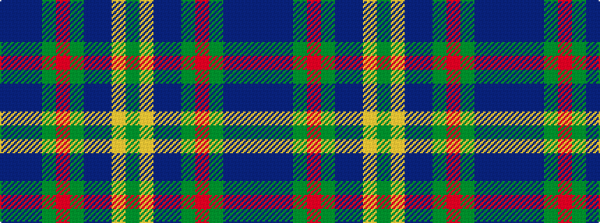 idealised woven sample of pattern BBBGRGBBYG