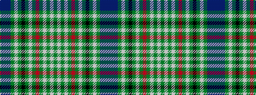 idealised woven sample of pattern BBBGWGKGWGRGWGWG
