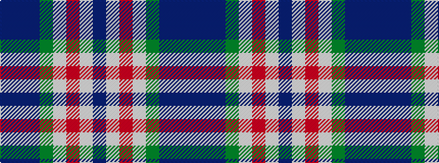 idealised woven sample of pattern BBBGWRWB