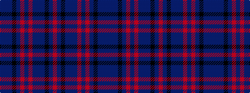 idealised woven sample of pattern BBBKBRBRBBBKBR