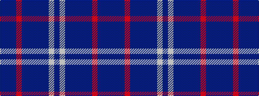 idealised woven sample of pattern BBBRBBBBBWB