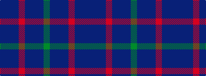 idealised woven sample of pattern BBBRBBBG