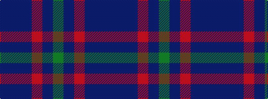 idealised woven sample of pattern BBBRBG