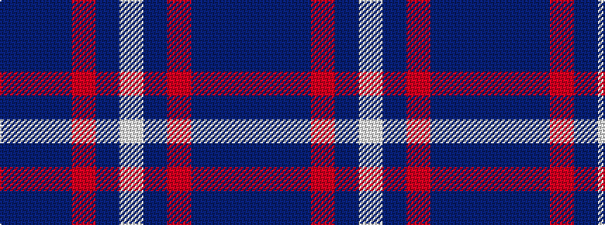 idealised woven sample of pattern BBBRBW