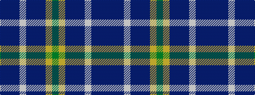 idealised woven sample of pattern BBBWBBBYG