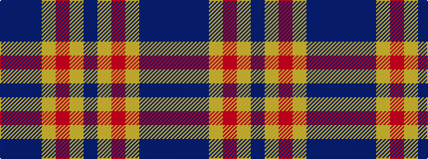 idealised woven sample of pattern BBBYRYB