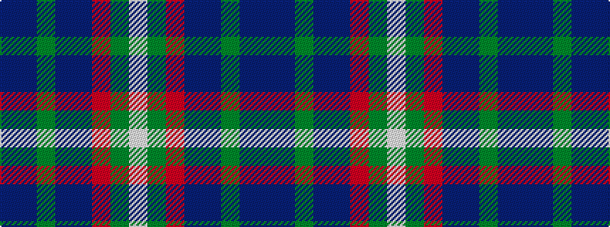 idealised woven sample of pattern BBGBBRGW