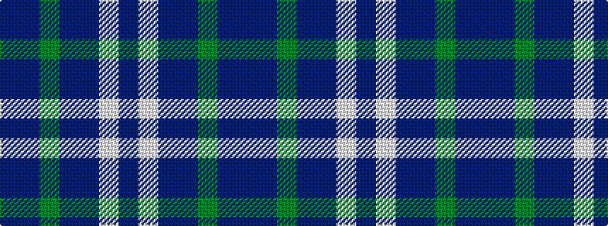 idealised woven sample of pattern BBGBBWB