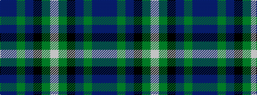 idealised woven sample of pattern BBGBKGW