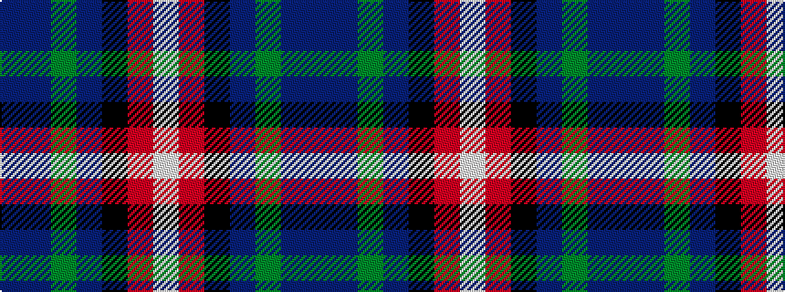 idealised woven sample of pattern BBGBKRW