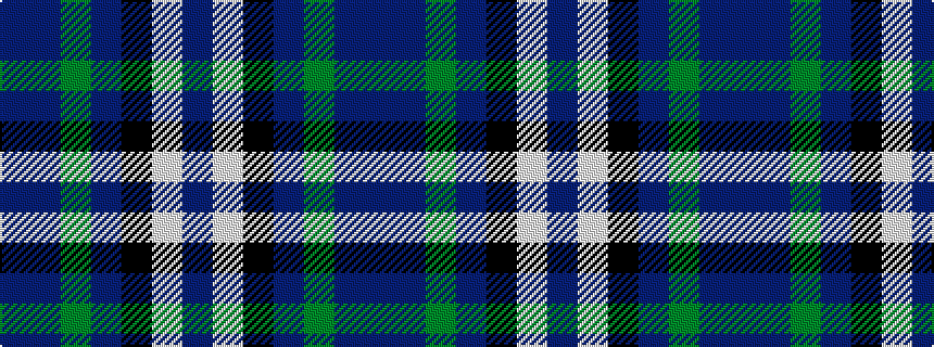 idealised woven sample of pattern BBGBKWB