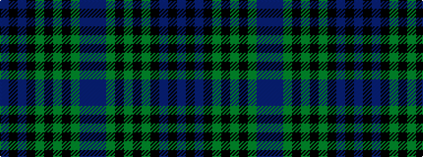 idealised woven sample of pattern BBGKGKGKBKB